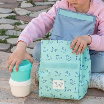 Bolsa isotérmica porta alimentos (3,5 L), colección 460 since 1918, verde 641030Z460GR Milan