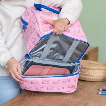 Mochila infantil con compartimento isotérmico 33cm., colección 460 since 1918, rosa 6247Z460P Milan