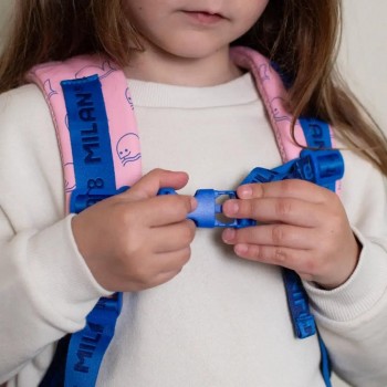 Mochila infantil 33cm. colección 460 since 1918, rosa 6248Z460P Milan