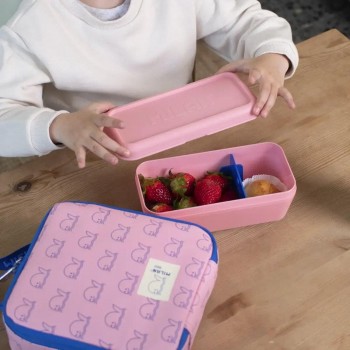 Recipiente para alimentos rectangular 0,75L colección 460 since 1918, rosa 085110Z460P Milan