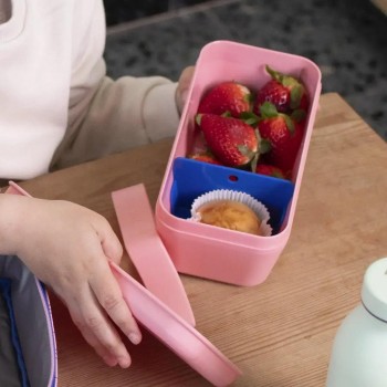 Recipiente para alimentos rectangular 0,75L colección 460 since 1918, rosa 085110Z460P Milan