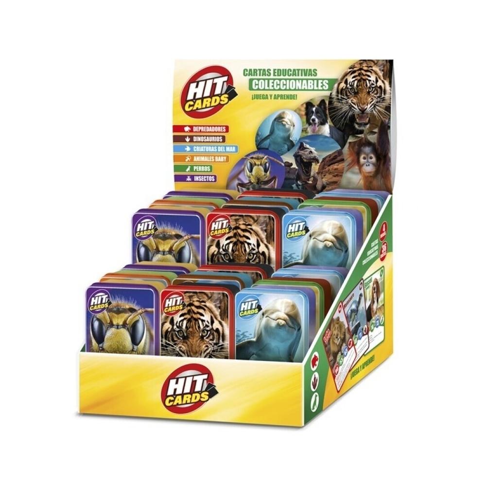 EXPOSITOR HIT CARDS CAJA METÁLICA (18 uds: 7 mod surtidos) FUHDIS02 IMAGILAND