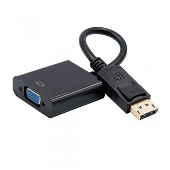 Conversor AISENS A125-0367   DisplayPort Macho a SVGA Hembra (15 cm, Negro)