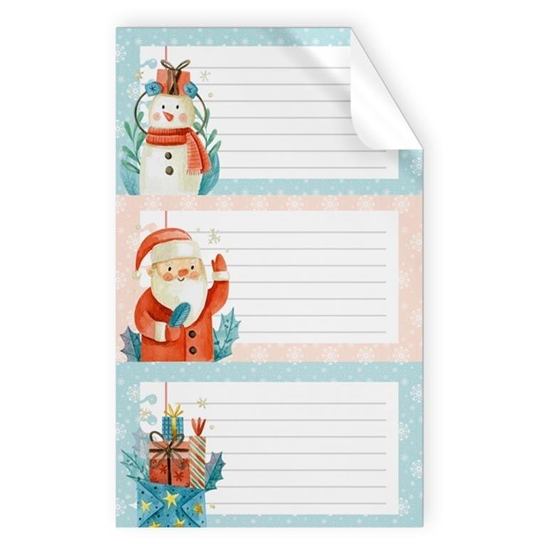 BLISTER 9 STICKERS NAVIDAD MUÑECO NIEVE ARGUVAL 47496