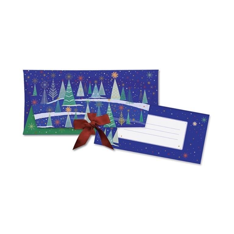 "SOBRE REGALO LAZO + TARJETÓN NAVIDAD ""Arboles"" TURNOWSKY ARGUVAL 48341"