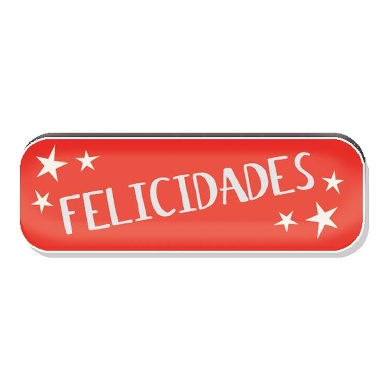R.250 ETIQUETAS ROJAS -FELICIDADES-NAVIDAD ARGUVAL 41241