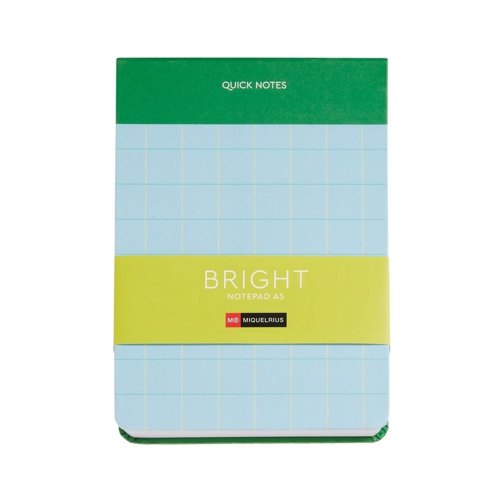 BLOC DE NOTAS A5 RAYADO VERDE BRIGHT MR8262 MIQUELRIUS