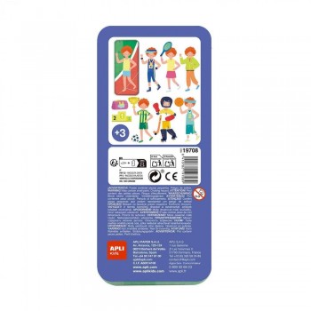 Juego Apli 19708 Caja metalica Mix&Match Deportes