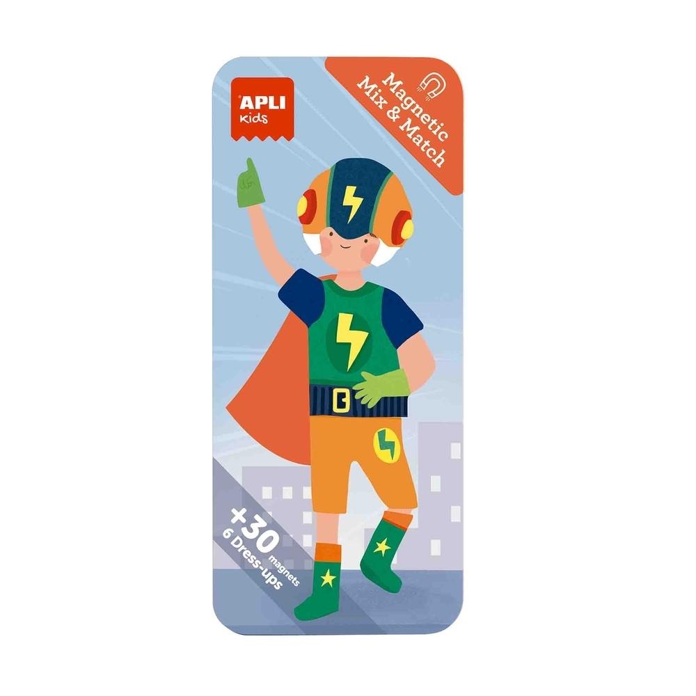 Juego Apli 19709 Caja metalica Mix&Match Superheroes