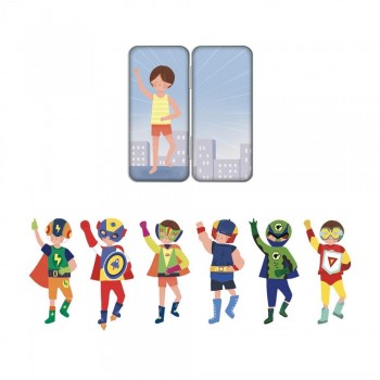 Juego Apli 19709 Caja metalica Mix&Match Superheroes