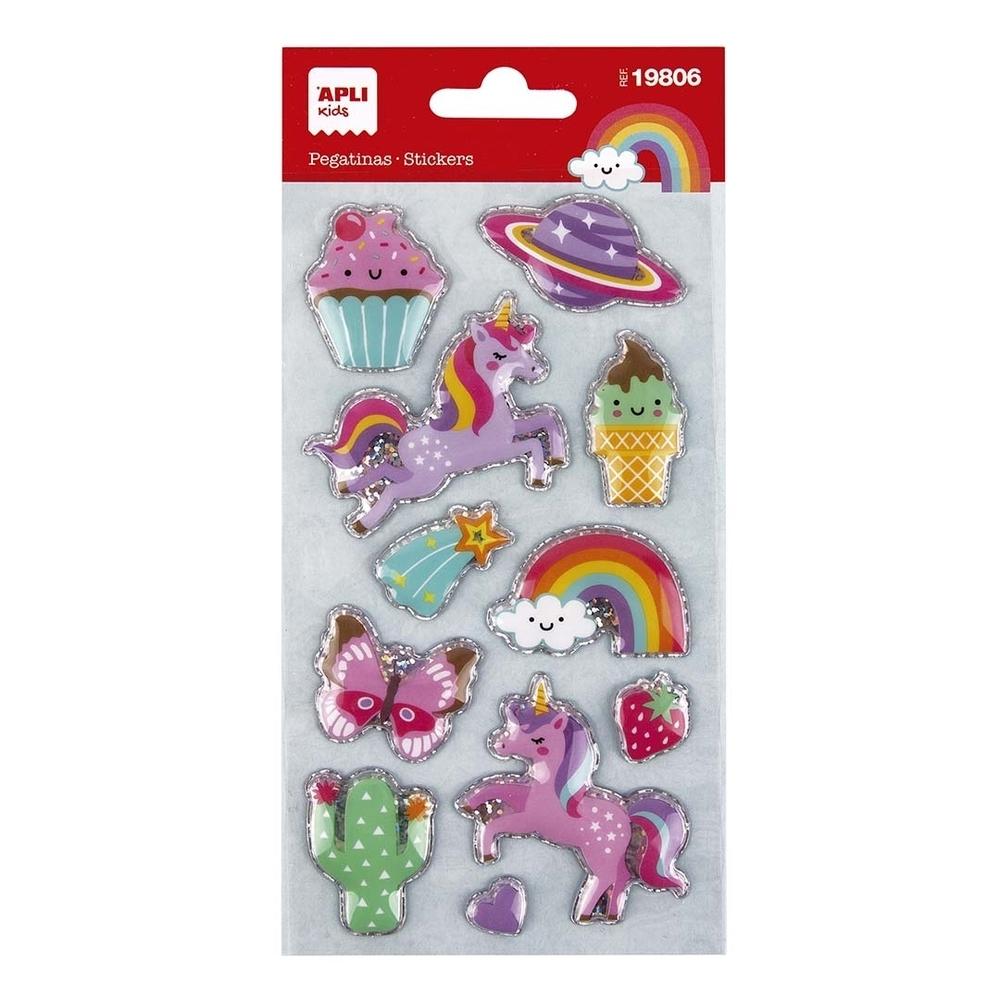Gomette Apli 19806 Mundo Unicornio 11 unidades