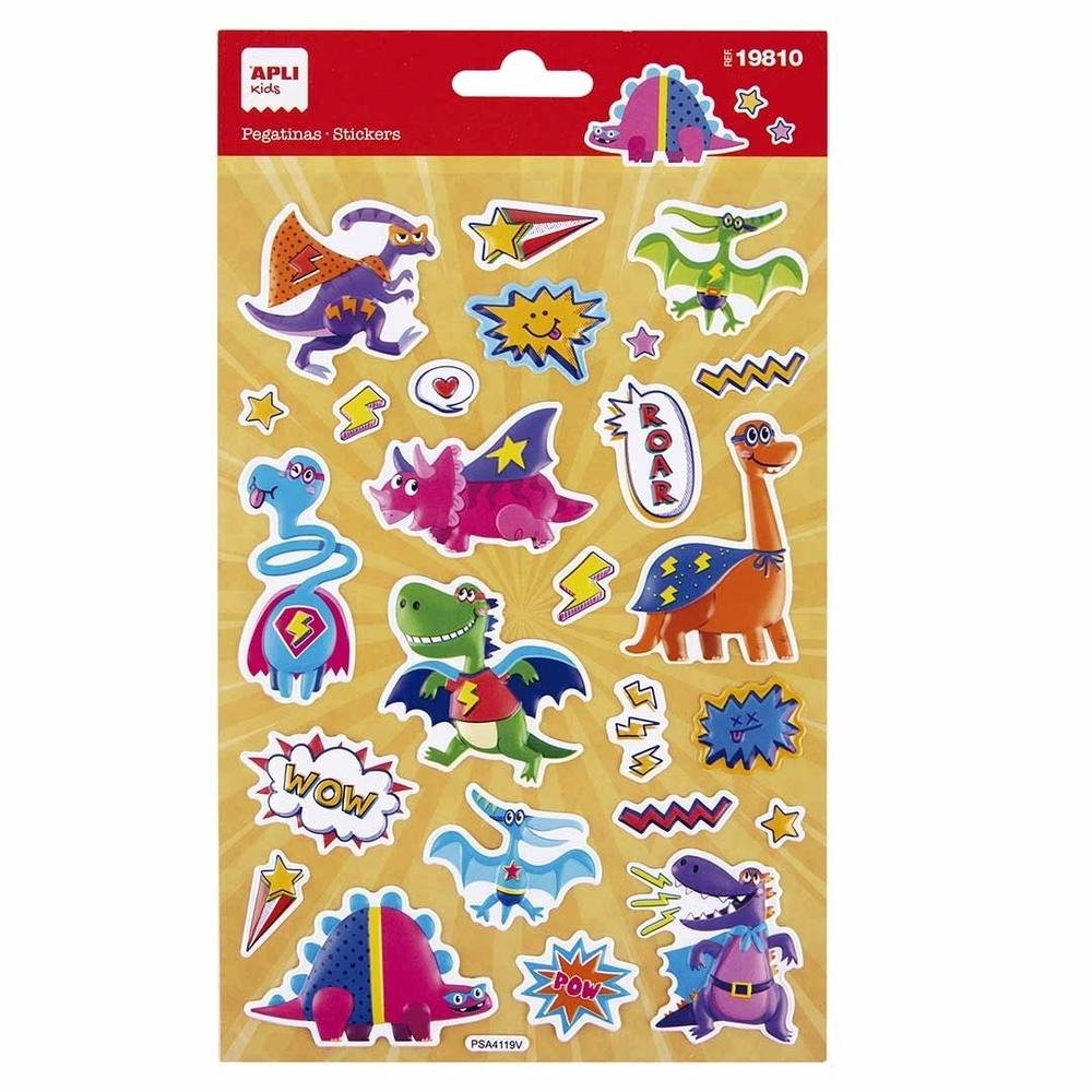 Gomette Apli 19810 Maxi Superheroes Dino 25 unidades