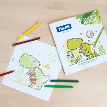 Cuaderno para colorear 'Dino land' 54218GC03 Milan