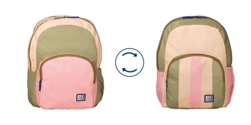 Mochila 39cm. Color Block Reversible Safari Rose 400195223 Oxford