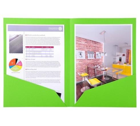 Paq.25 subcarpetas Exacompta Rock doble bolsillo A4 verde menta 415003E