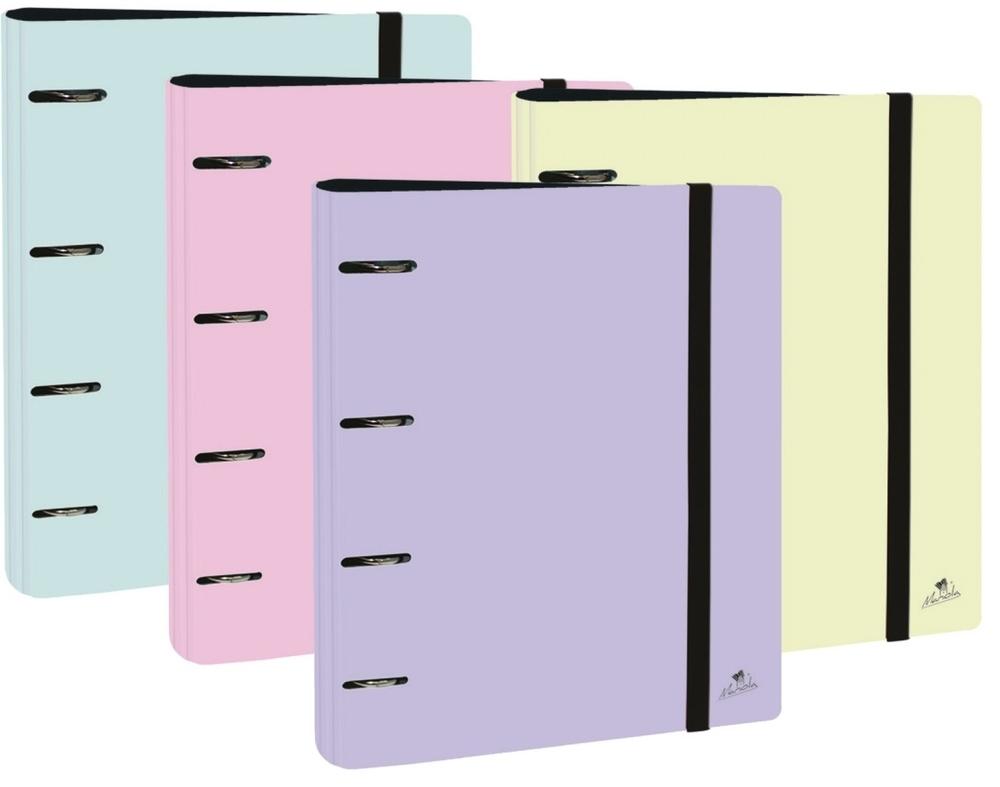 Carpeblock polyfoam Mariola 4 anillas 40 mm mixta sin recambio surtido pastel 2303PPSU-EX