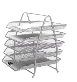 Bandeja Q-CONNECT KF18476 set 5 rejilla metal plata 155434