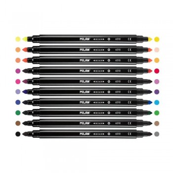 Rotulador Milan 06171010 C/10 Doble Bicolor
