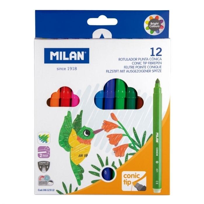Rotulador Milan C/12 colores 0612312