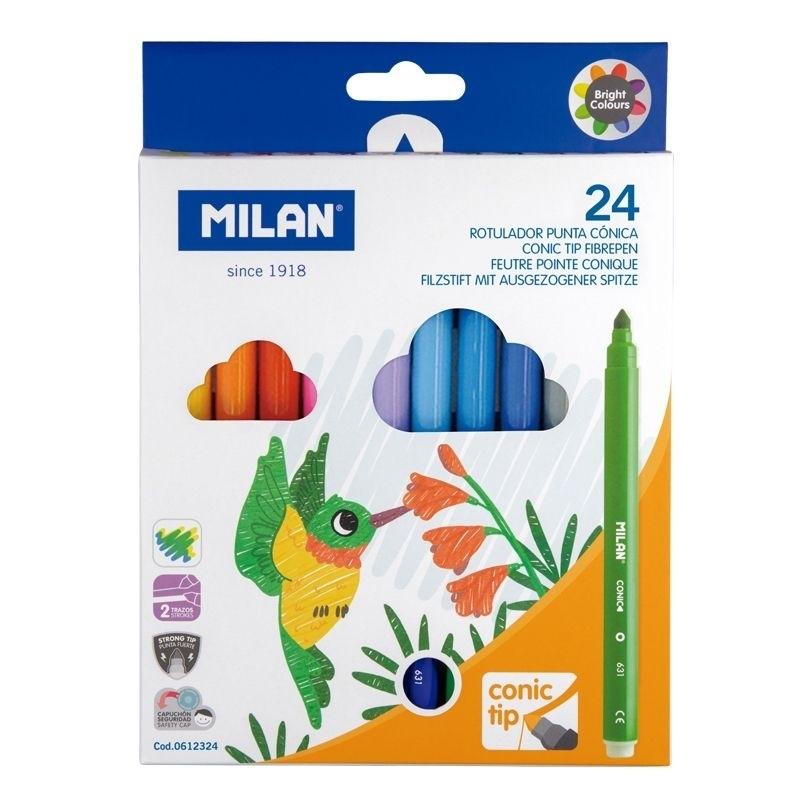 Rotulador Milan C/24 colores 0612324
