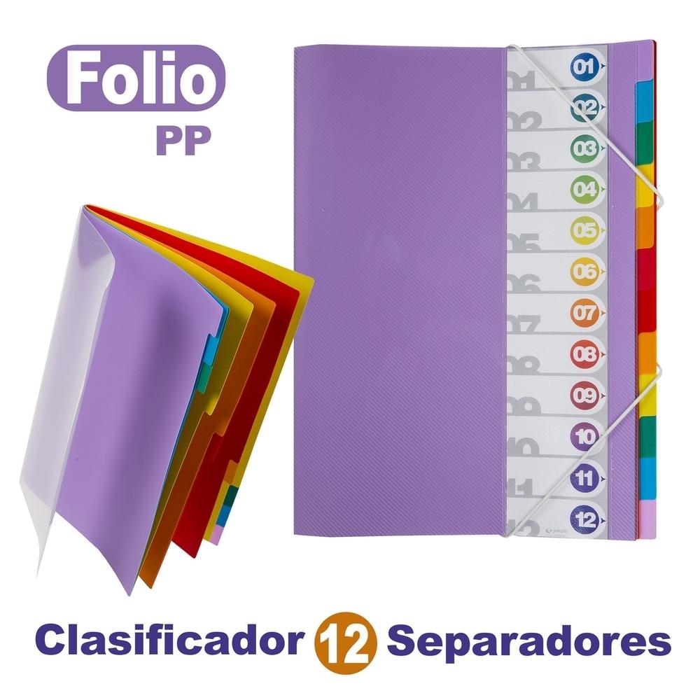 Clasificador Grafoplas PP 12 posiciones multicolor 30111000