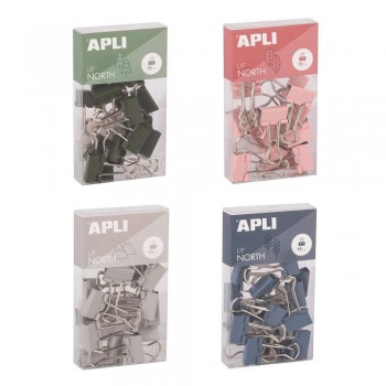 Expositor Apli 19976 Clips y Pinzas abatibles Up North surtido 32 unidades