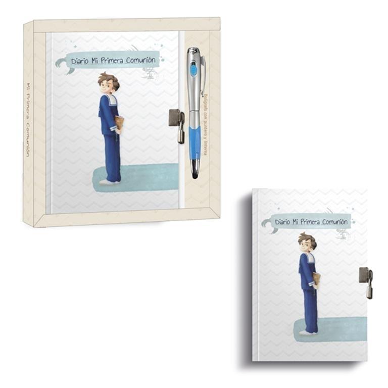 DIARIO COMUNION NIÑO + BOLÍGRAFO MULTIFUNCION 48688 ARGUVAL