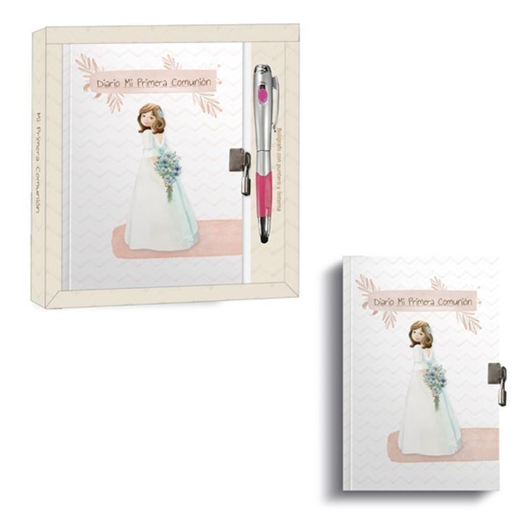 DIARIO COMUNION NIÑA + BOLÍGRAFO MULTIFUNCION 48687 ARGUVAL