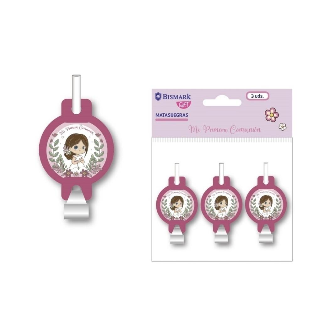 PRIMERA COMUNION MATASUEGRAS NIÑA PACK 3 UDS 333044 BISMARK