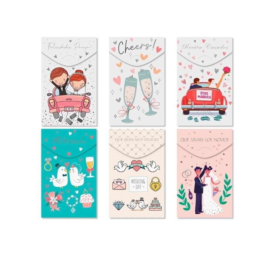 TARJETA-SOBRE DINERO BODAS C/ SOBRE COLOR 332991 BISMARK