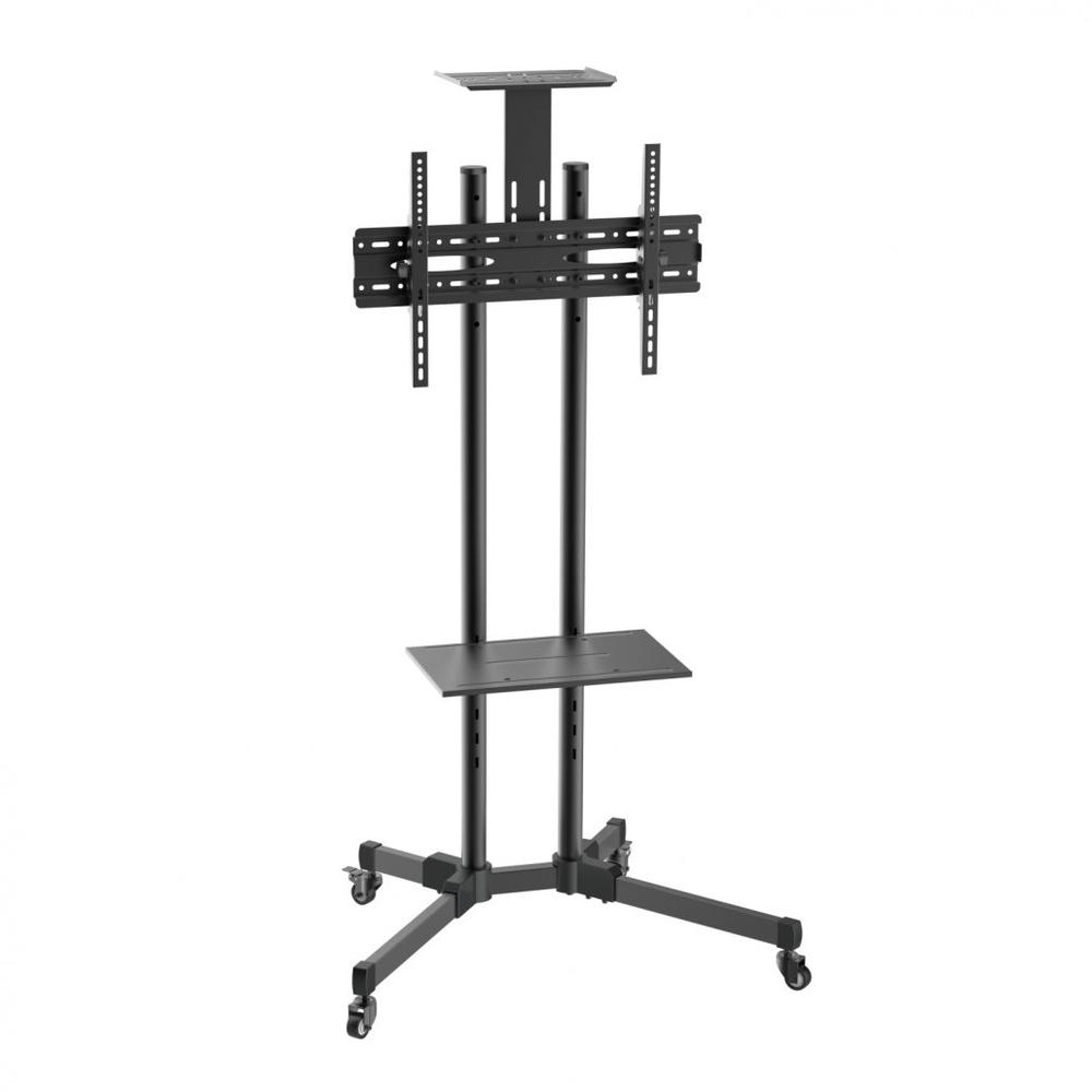 Soporte de Suelo AISENS FT70TE-035   TV 37  a 70  con Ruedas, Bandeja y Soporte de Cámara