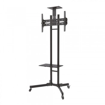 Soporte de Suelo AISENS FT70TE-035   TV 37  a 70  con Ruedas, Bandeja y Soporte de Cámara