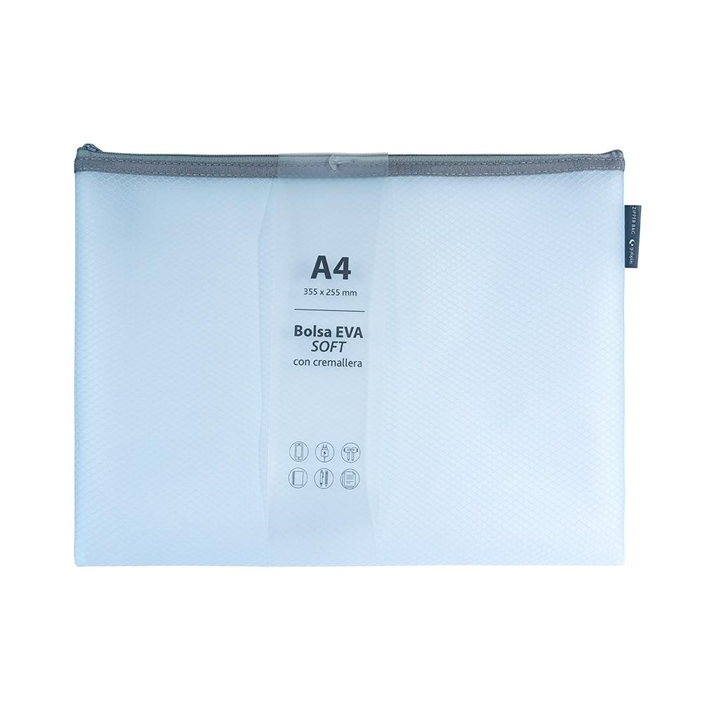 Carpeta cremallera Grafoplas A4 Eva Soft Azul 04873991