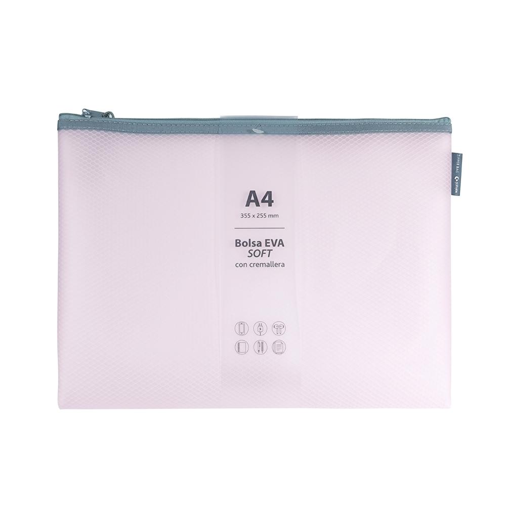 Carpeta cremallera Grafoplas A4 Eva Soft Rosa 04873993
