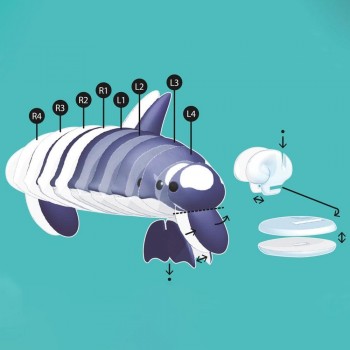 Expositor Apli Puzles 3D Animales oceano 19943 6 unidades