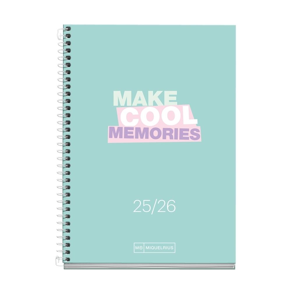 Agenda Miquelrius Escolar 2025-2026 117x174 Semana Vista Activa Write Verde MR26852