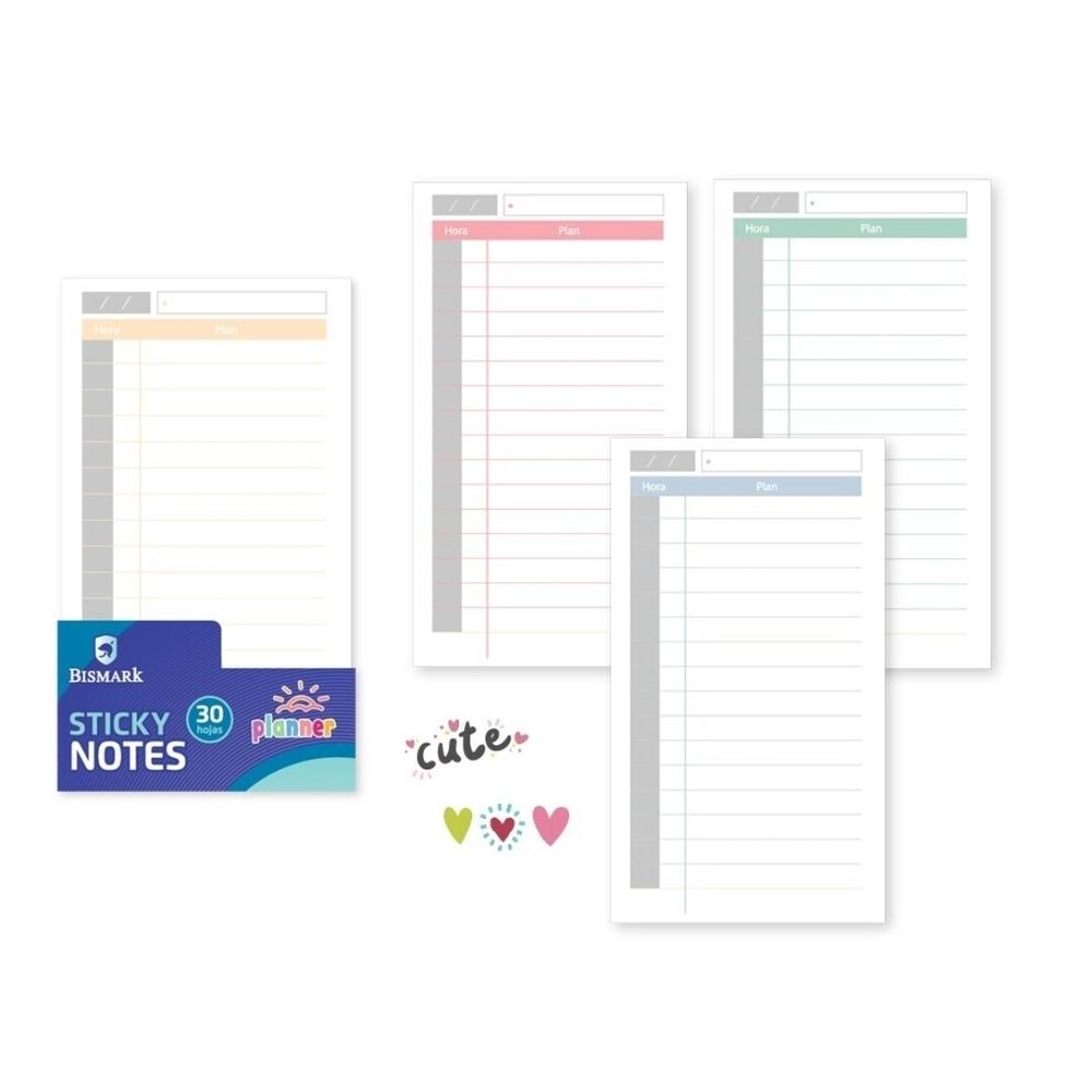 Notas planificador adhesivas Bismark 329796 Planes diarios