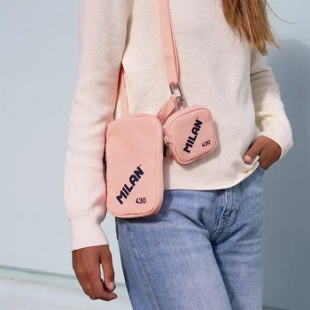 Bolso bandolera pequeña Milan Rosa Serie 430 62103SNCP