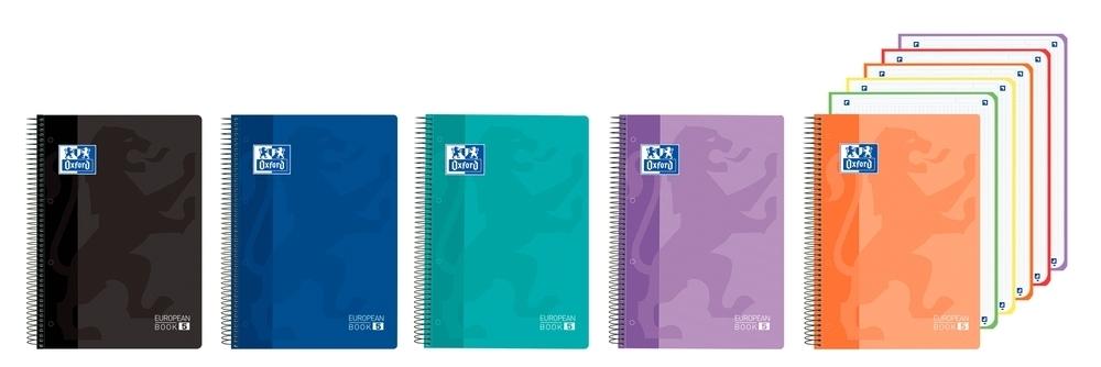 Bloc espiral Oxford 400196862 A4+ 120H. cuadros 5X5 Tapa Plastico