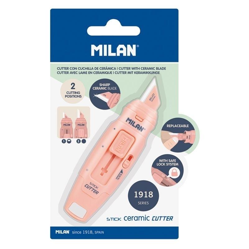 Cortador Cutter Milan hoja cerámica STICK colección 430 since 1918, rosa BWM10348P