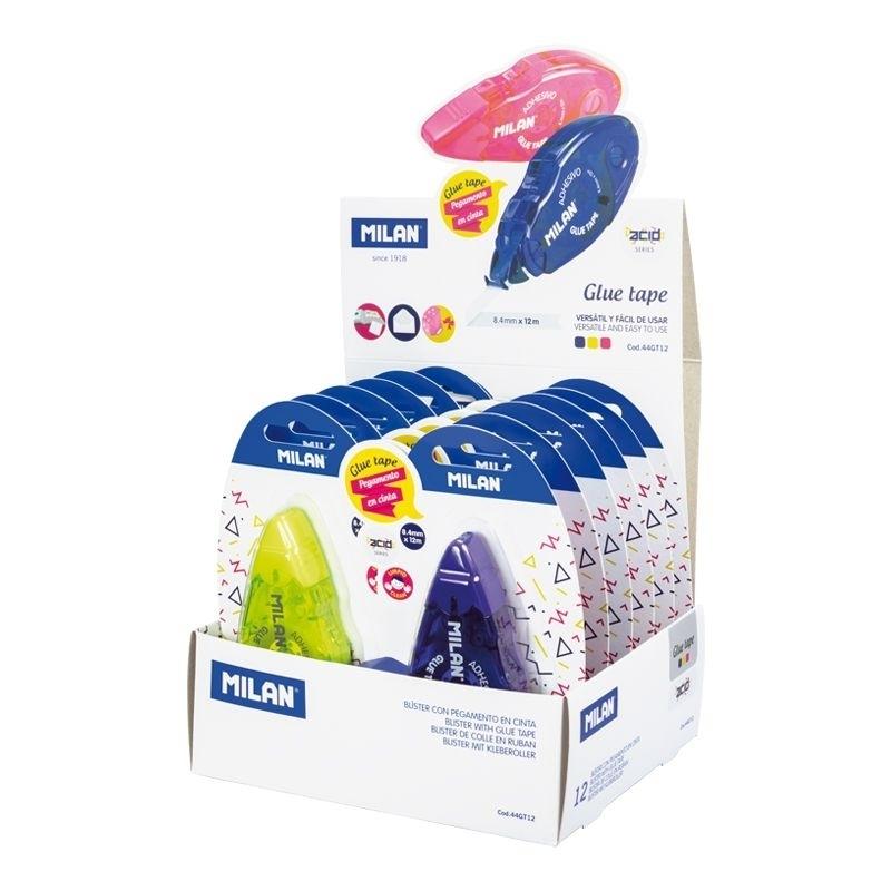 Pegamento roller Milan 12mx8,4mm 44GT12 serie Acid caja 12 blister