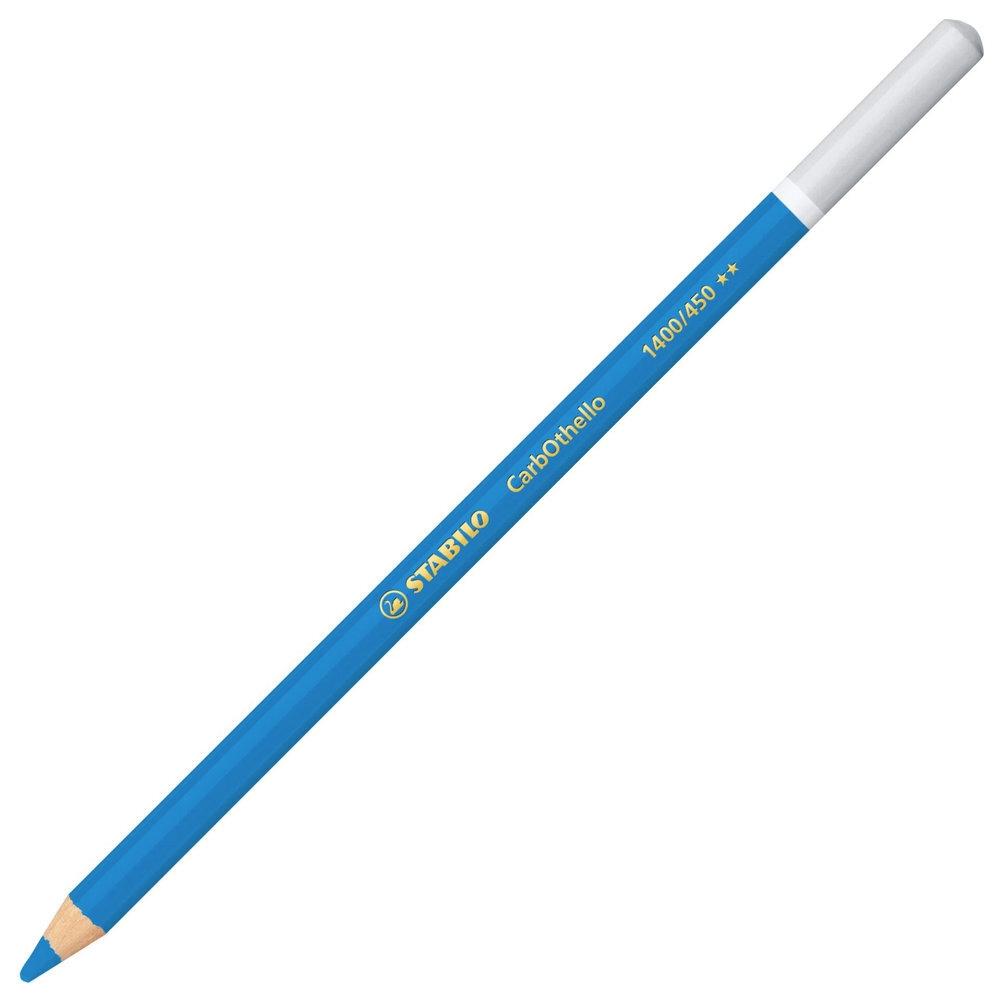Lapiz Stabilo Carbothello 1400/450 azul cyan caja 12 unidades