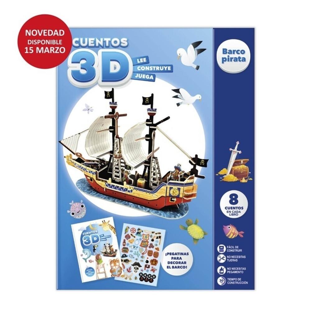 Cuentos para imaginar y construir 3D - Barco pirata Imagiland PTCN09
