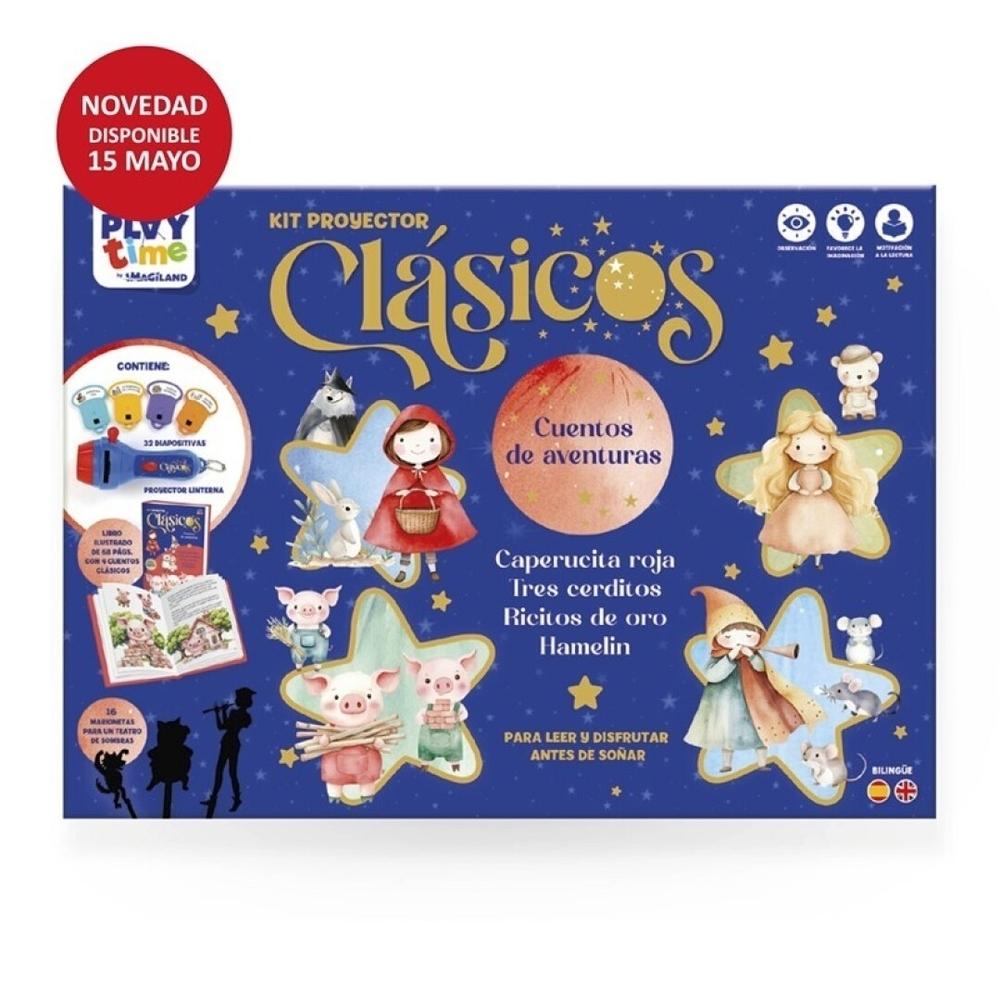 Cuentos clasicos con proyector bilingüe 3 - Clasicos de aventuras Imagiland BOPR11