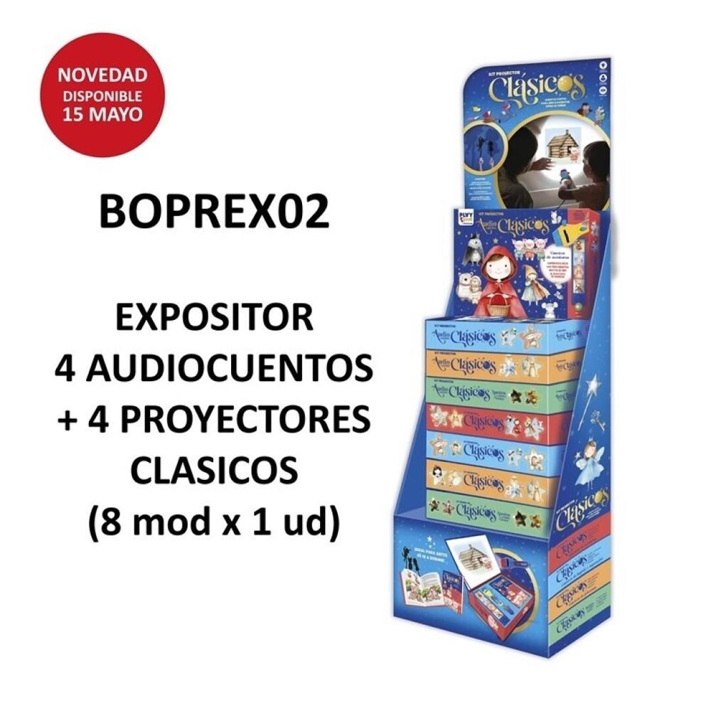 Expositor Imagiland 4 cuentos clasicos con proyector + 4 cuentos clasicos audiolibro (1 x modelo) BOPREX02