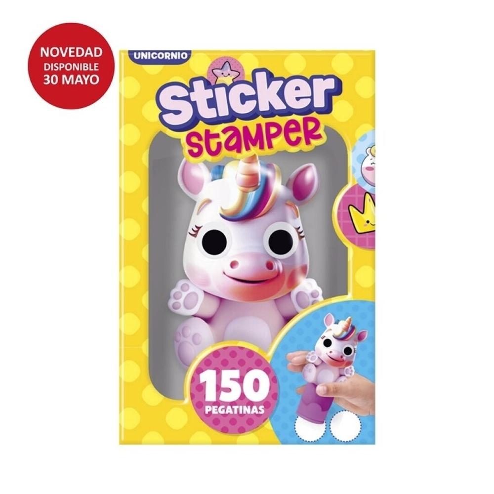 Set sticker stamper - Unicornio Imagiland PTST03