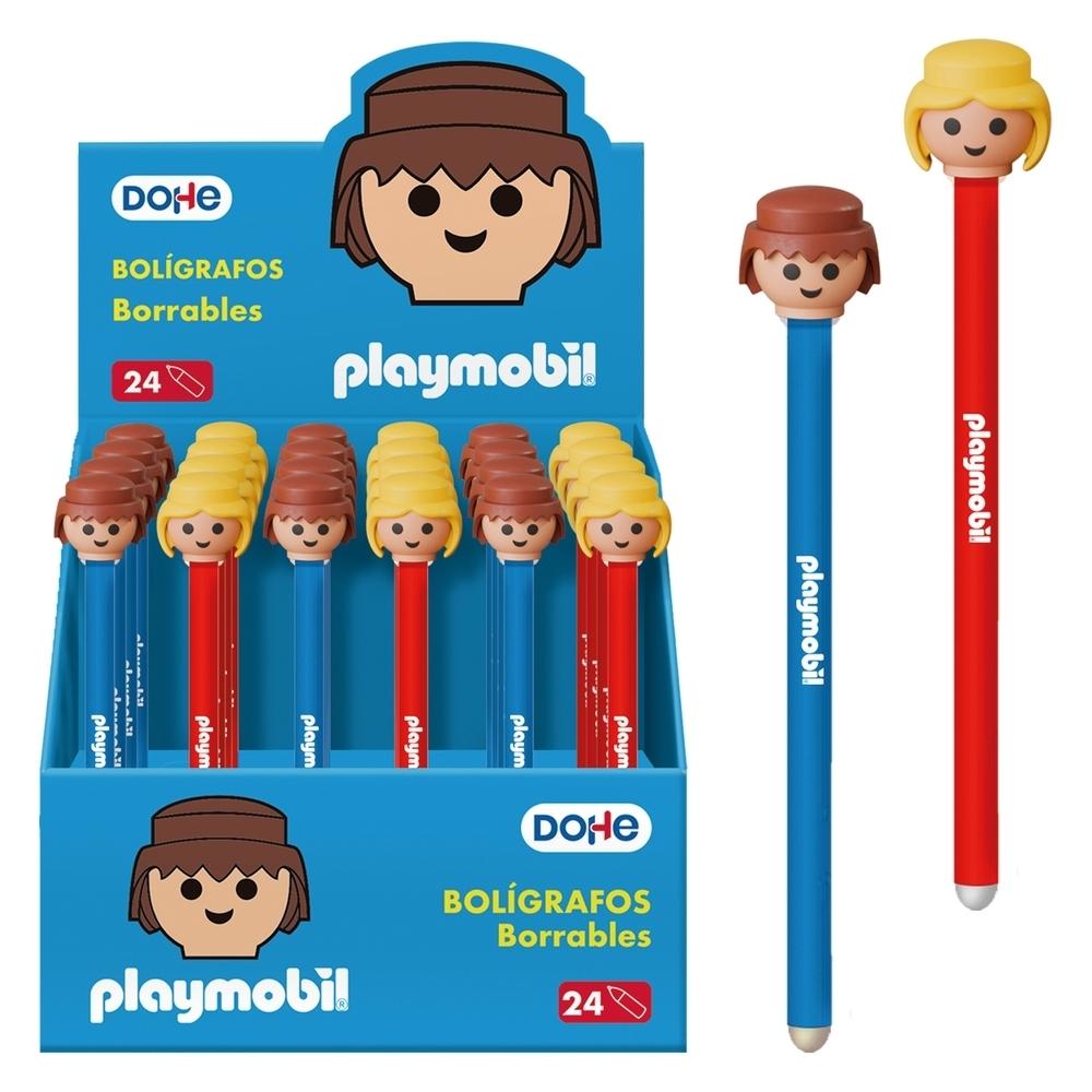 Expositor Dohe Boligrafos borrables Playmobil 24 unidades 79731 surtido