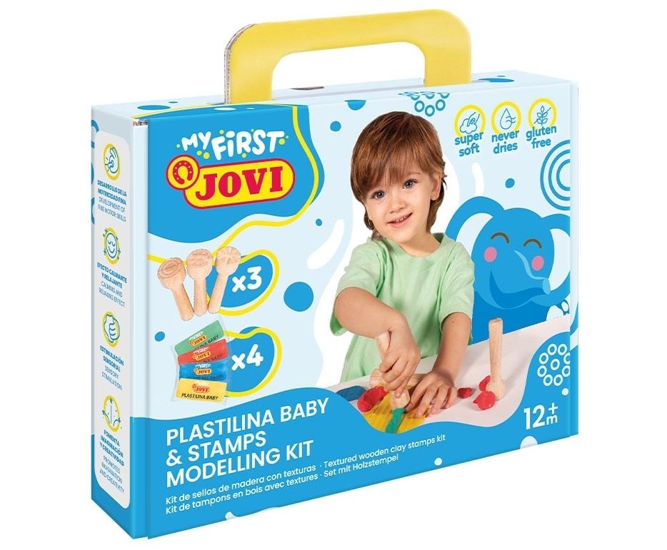 MY FIRST PLASTILINA JOVI Baby Mi primer kit de modelaje con estampadores de madera 374WS