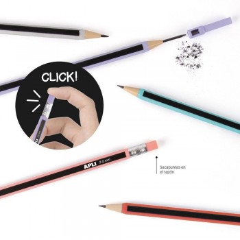 Expositor Apli 20272 Portaminas 2.0 con afilalapiz 25 unidades