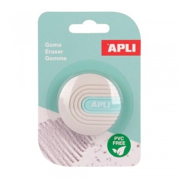 Expositor Apli 20095 Gomas de borrar redondas 15 unidades surtidas
